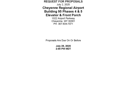 Building 95 – RFP Phase 4 & 5